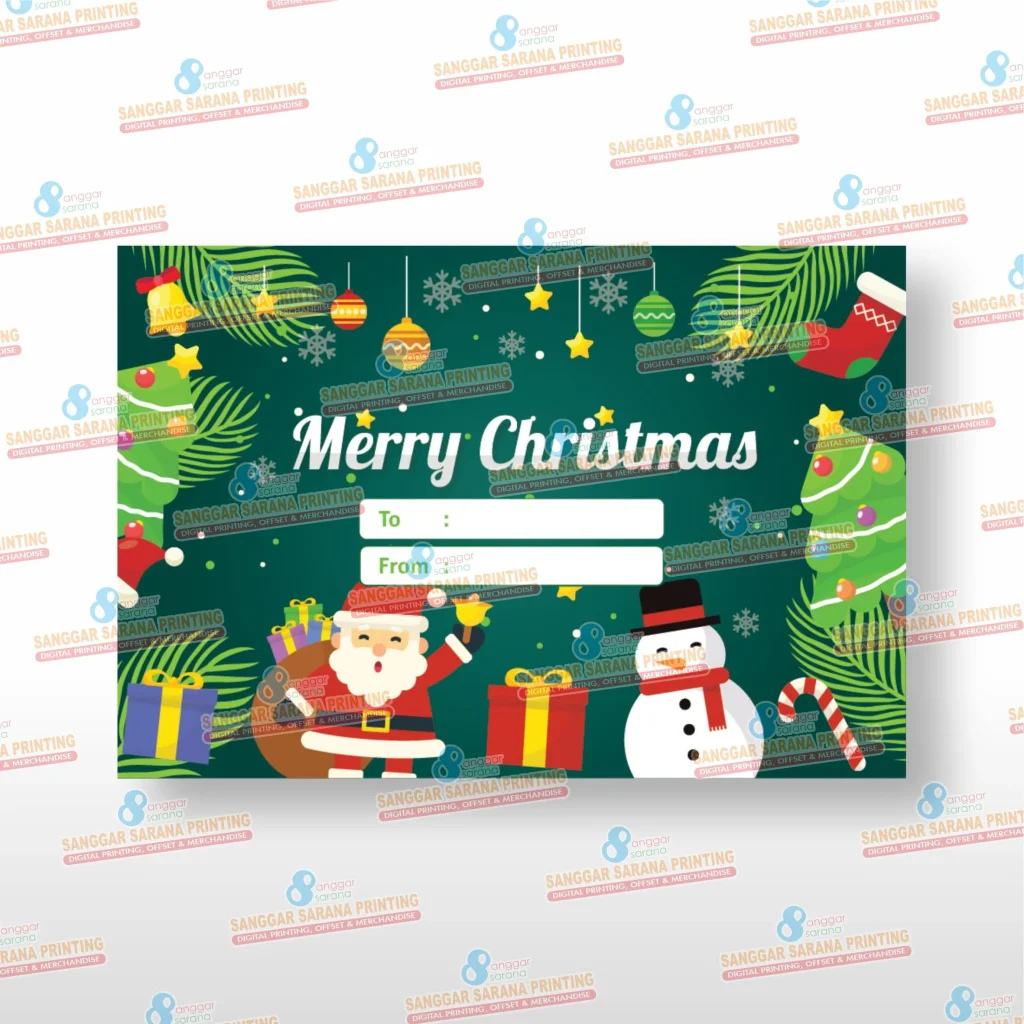Ide Desain Kartu Ucapan Selamat Natal yang Kreatif dan Berkesan THANKS CARD NATAL DARK GREEN B min
