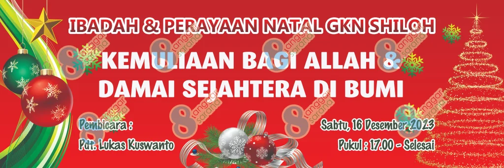 Contoh Spanduk Natal Paling Keren BANNER