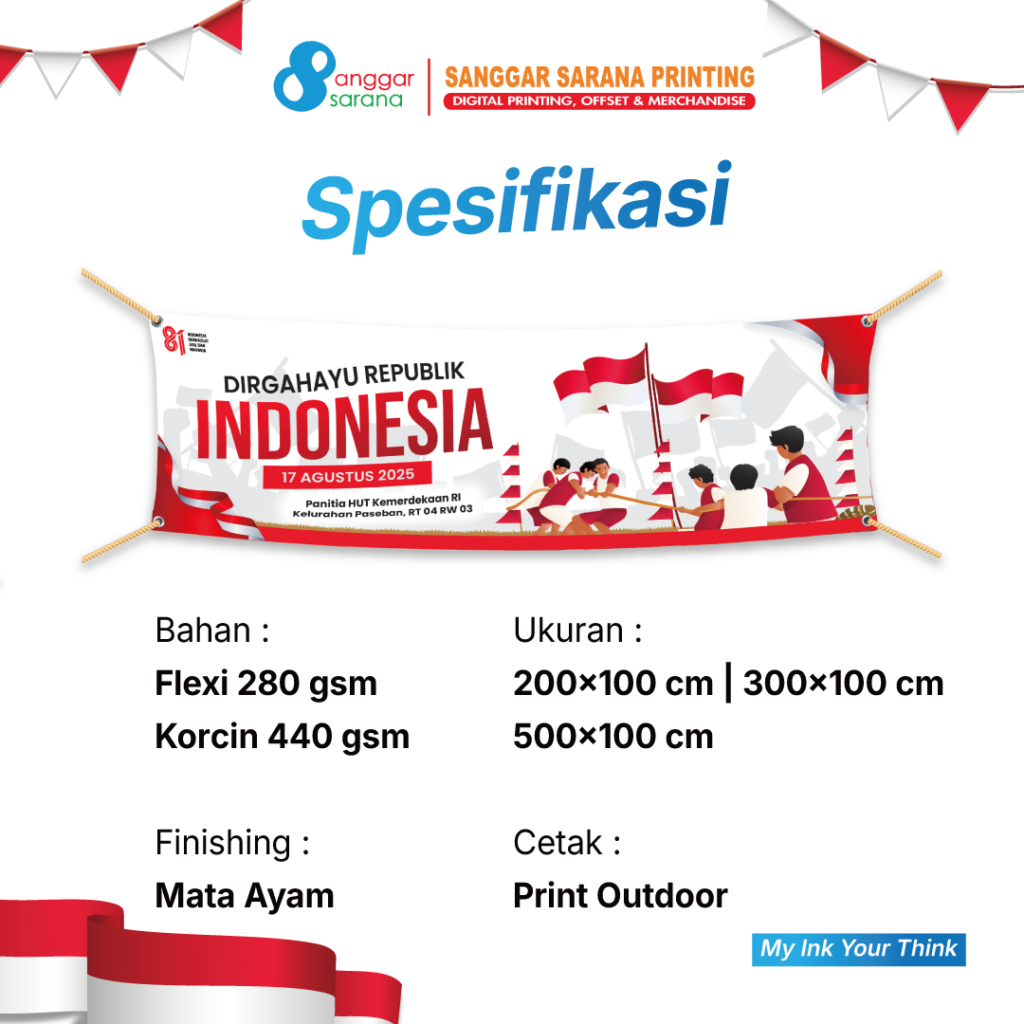 harga cetak spanduk kemerdekaan 17 agustus di sanggar sarana printing