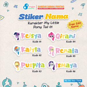 sticker nama karakter